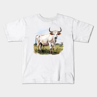 Farm Cow Art Kids T-Shirt